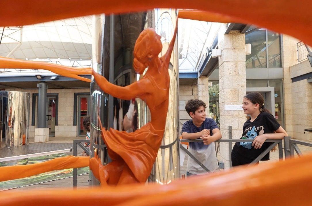 Visitors interacting with the exhibition — photograph 7
