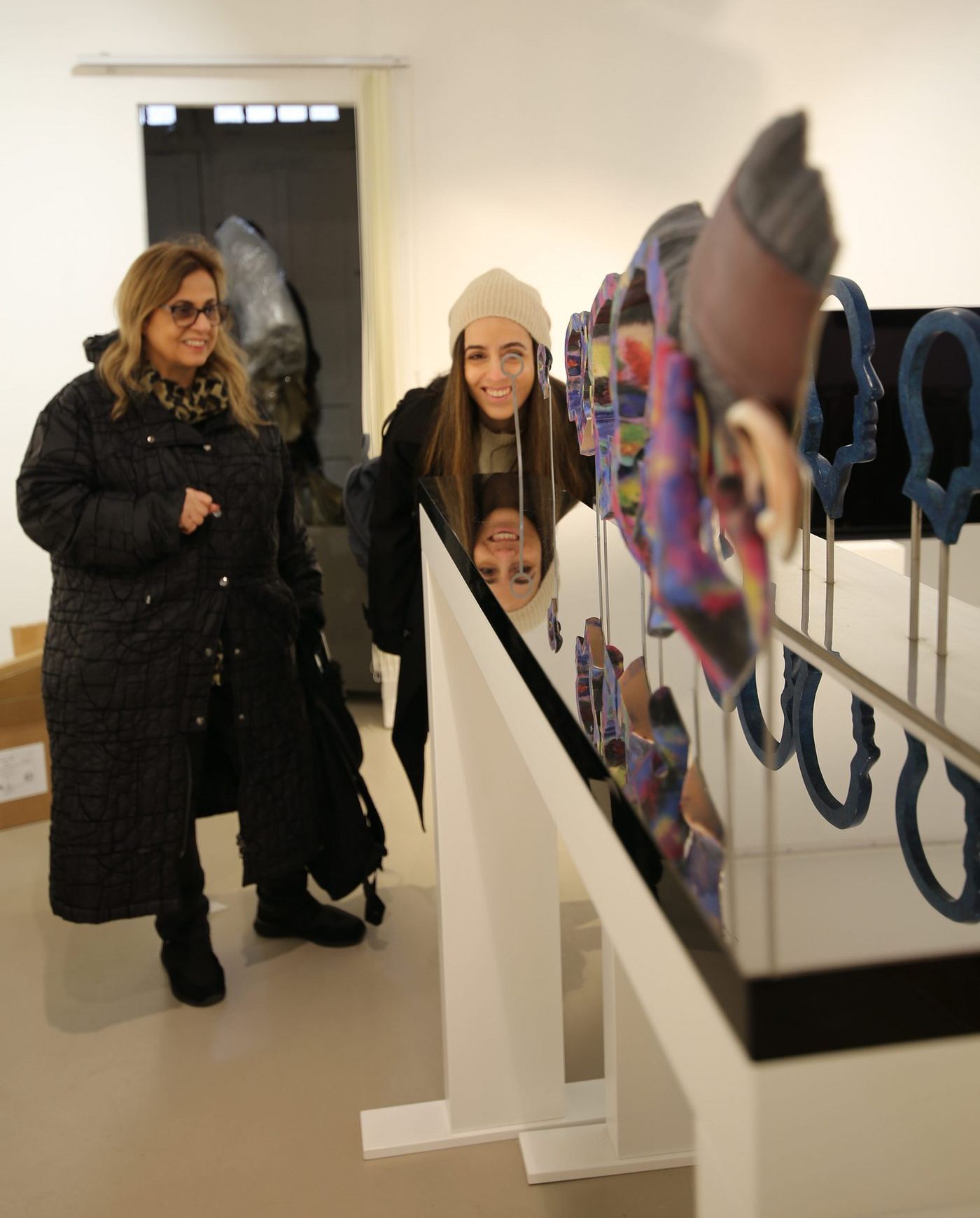 Visitors interacting with the exhibition — photograph 12