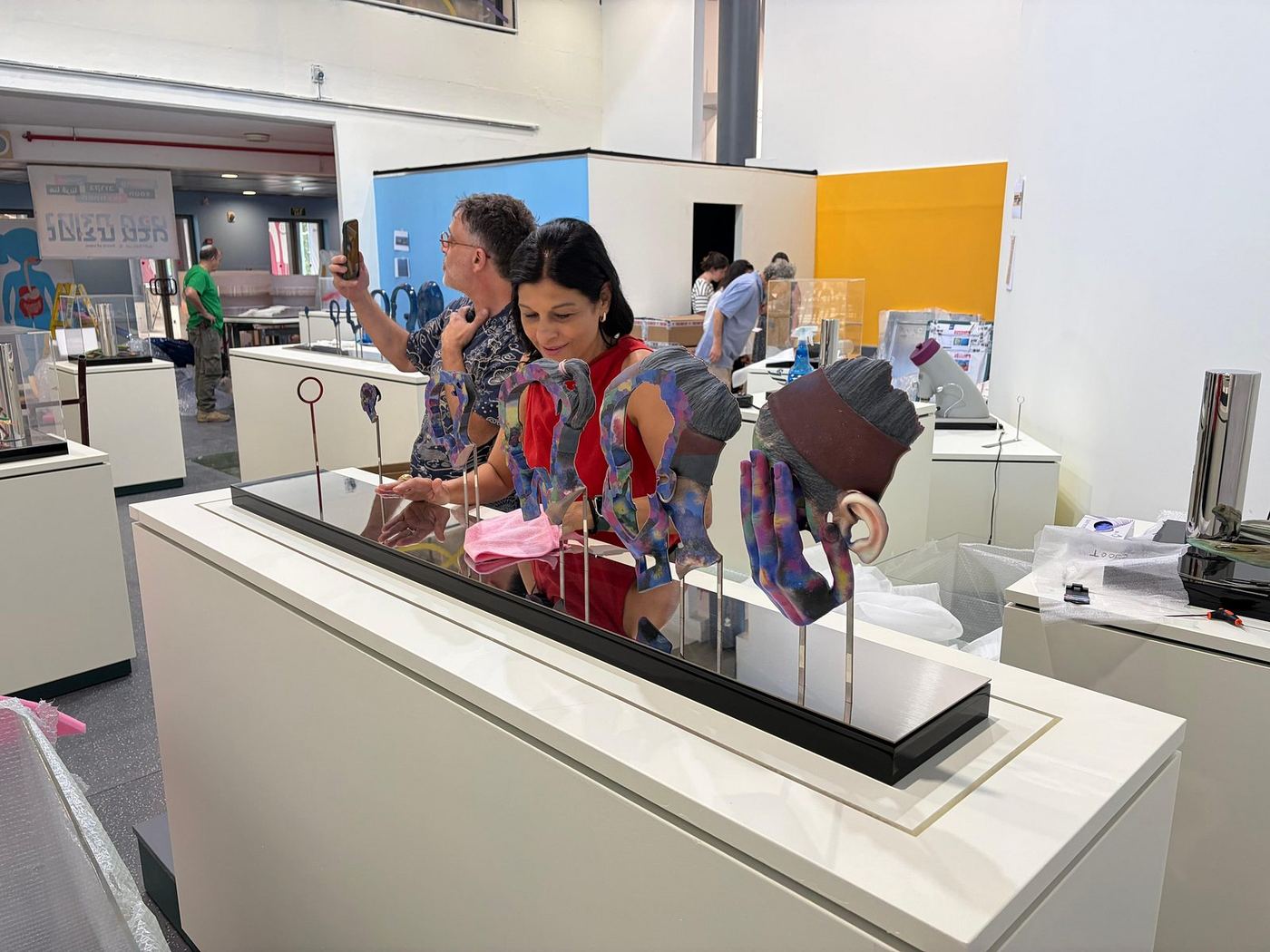 Visitors interacting with the exhibition — photograph 27