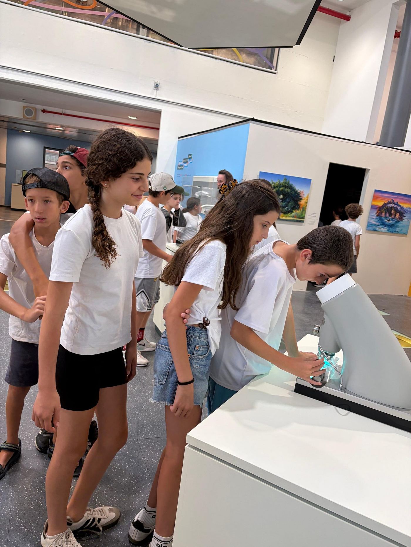 Visitors interacting with the exhibition — photograph 28